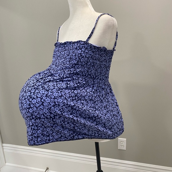 Motherhood Maternity Blue Textured Top - Picture 1 of 10
